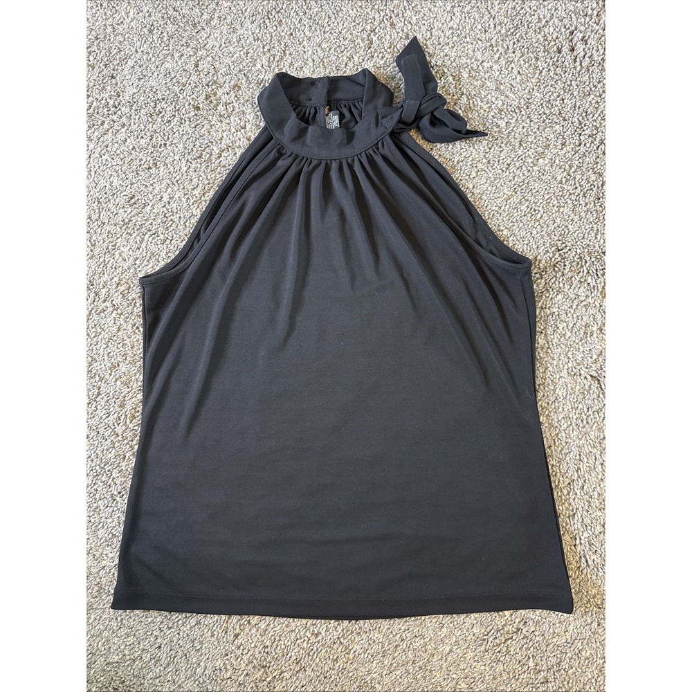 New York & Company Women's Sleeveless Blouse Black Size L